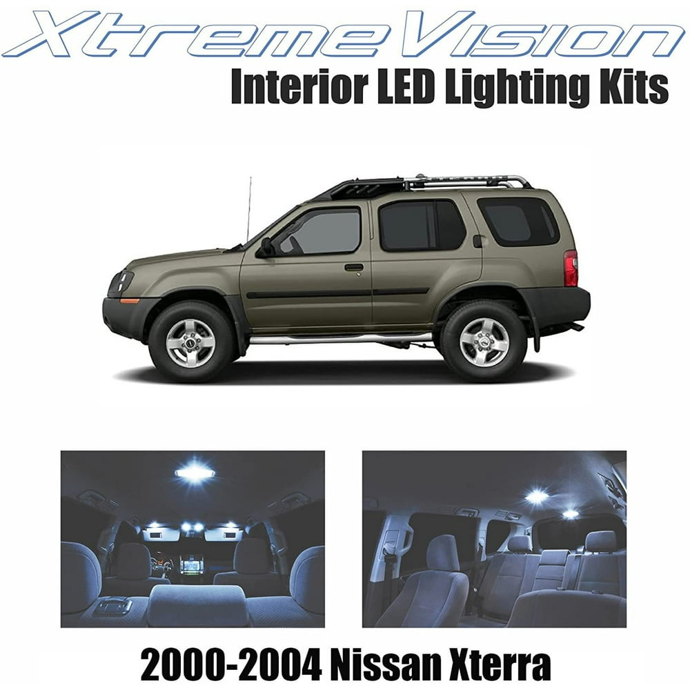 Xtremevision Interior LED for Nissan Xterra 20002004 (3 Pieces) Cool White Interior LED Kit