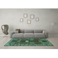 thumbnail image 3 of Ahgly Company Indoor Rectangle Persian Turquoise Blue Traditional Area Rugs, 5' x 8', 3 of 4