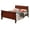 Cherry, variant on Noble House Traditional Wood Sleigh Full Bed Frame with Classic Curved Design, Cherry Finish