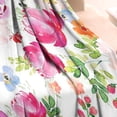thumbnail image 3 of Pioneer Flower Floral Print Pattern Blanket,Comfortable Soft Flannel Throw Blanket,All Season,Warm Lightweight Blankets for Sofa Bed Couch Living Room Chair,30"x40", 3 of 4