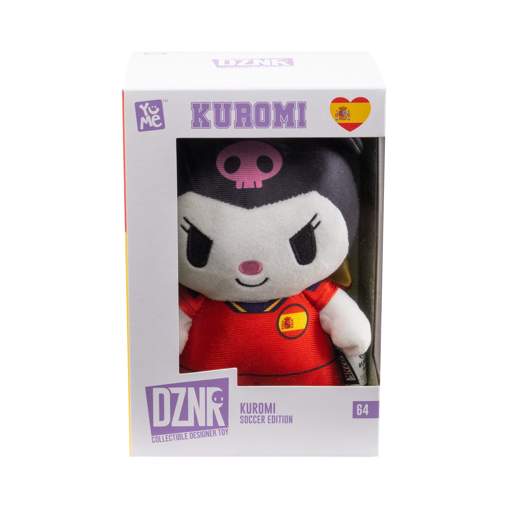 Yume Hello Kitty and Friends DZNR Soccer Edition Kuromi Plush Toy