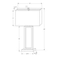 thumbnail image 3 of Lighting - Table Lamp - Usb Port - 28"h - Black Metal - Ivory / Cream Shade, 3 of 3