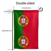 Portugal Flag Garden Flag Double Sided Small Flag Yard Home Decorative Flags Banner 12.5 x 18 Inch Square