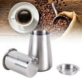 thumbnail image 3 of Neinkie Coffee Sifter Coffee Sieve Chocolate Shaker Fine Mesh Stainless Steel Container Pot Coffee Making Accessory(Silver Natural Stainless Steel Surface), 3 of 6