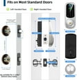thumbnail image 7 of BEBASIA Keyless Entry Door Lock with Handle, Fingerprint Deadbolt Door Lock, Smart Door Locks for Front Door, Bluetooth Electronic Digital Keypad Lock, Easy to Install, Satin Nickel, 7 of 7