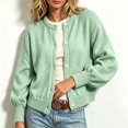thumbnail image 2 of GEWSEY Cardigan Sweaters for Women Lightweight Knit Sweater Womens Long Sleeve Button Down Oversized Open Front Casual Fashion Cardigans (Green, M), 2 of 6