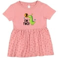 thumbnail image 3 of Inktastic 2nd Birthday Dinosaur 2 Year Old Boy Girls Baby Dress, 3 of 5