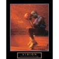 thumbnail image 3 of Unknown 15x18 Black Modern Framed Museum Art Print Titled - Vision - Basketball, 3 of 5