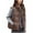 Coffee, variant on YOIAVAIOY Womens Quilted Puffer Vests Drawstring Collar Zip Up Sleeveless Down Jackets Fall Winter Casual Outerwear Vest with Pockets White M