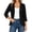 03# Black, variant on Women's Tops Ihhxva Lightweight Open Front Cardigan 3/4 Sleeve Casual Blazer Top Flowy Knit Drape Jacket for Office Work Spring Summer S-2XL