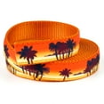 thumbnail image 4 of Country Brook Design - Caribbean Sunset on Orange Nylon Webbing (1 Inch, 10 Yards), 4 of 4