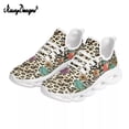 thumbnail image 1 of Zapatillas Noisydesigns para mujer, con estampado floral de leopardo, cordones de malla transpirables, deportivas informales para mujer, 1 of 6