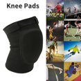 thumbnail image 3 of Knee Pads Elastic Padded Workwear Protector Stand Support Heavy Duty Boxing Sleeve Black, 3 of 5