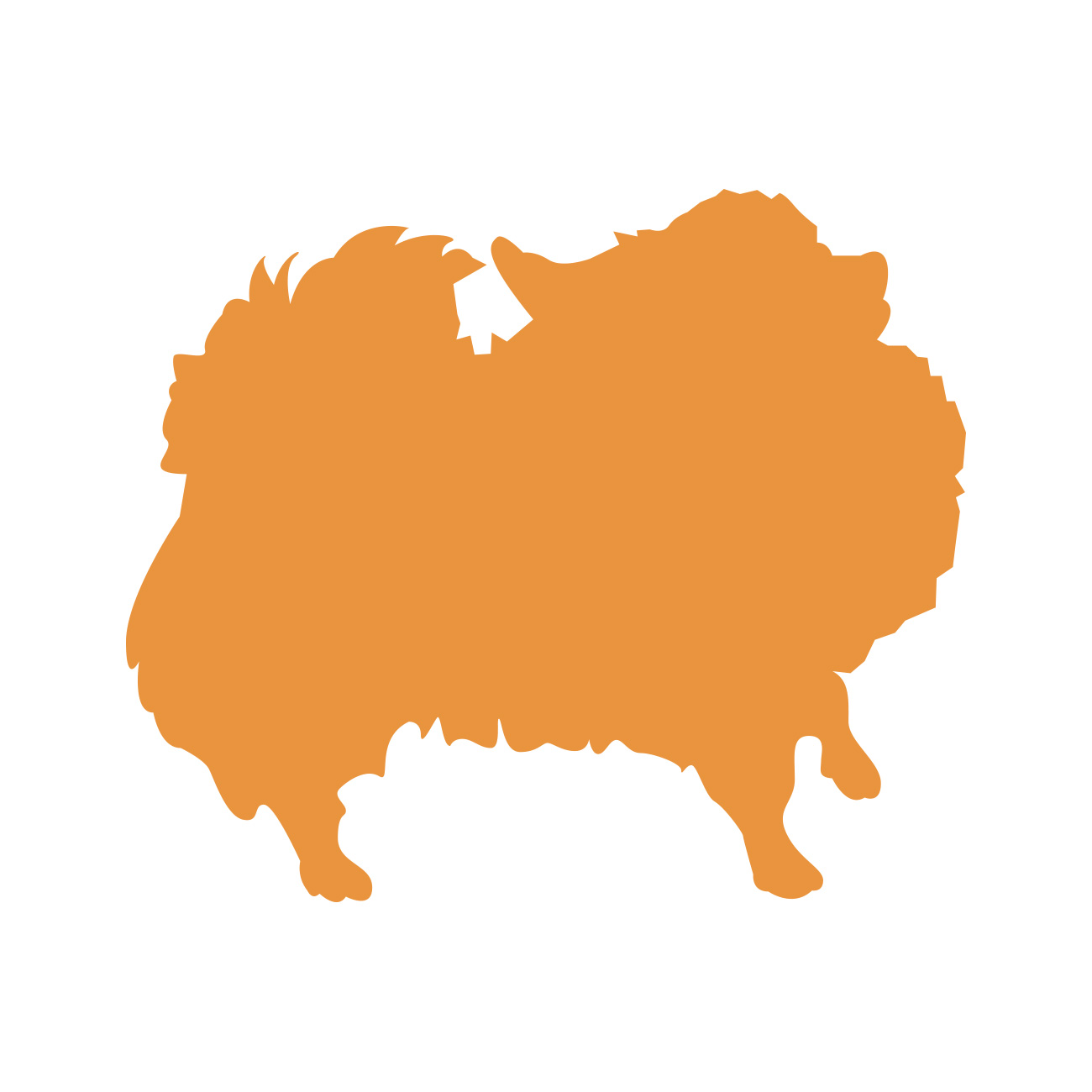 Pomeranian Sticker Decal Die Cut Self Adhesive Vinyl Weatherproof