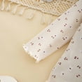 thumbnail image 5 of NIEWTR Kids Sweatsuit Set Girls Toddler Baby Girl Fall Winter Long Sleeve Crewneck Shirt with Elastic Waist Pajama Set Daily Wear Comfy Loungewear Soft for 3T 4T(A-Beige,18-24 Months), 5 of 9