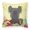 MultiColor, variant on Easter Eggs Design Dog Art Fabric Decorative Pillow