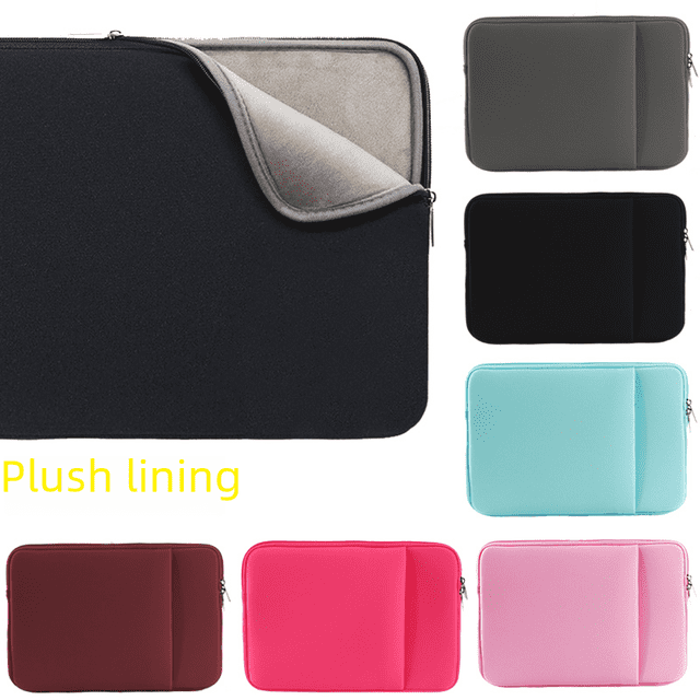 Bolsa de terciopelo para computadora portátil: diseño neutro para tableta para todos los modelos para una fácil limpieza