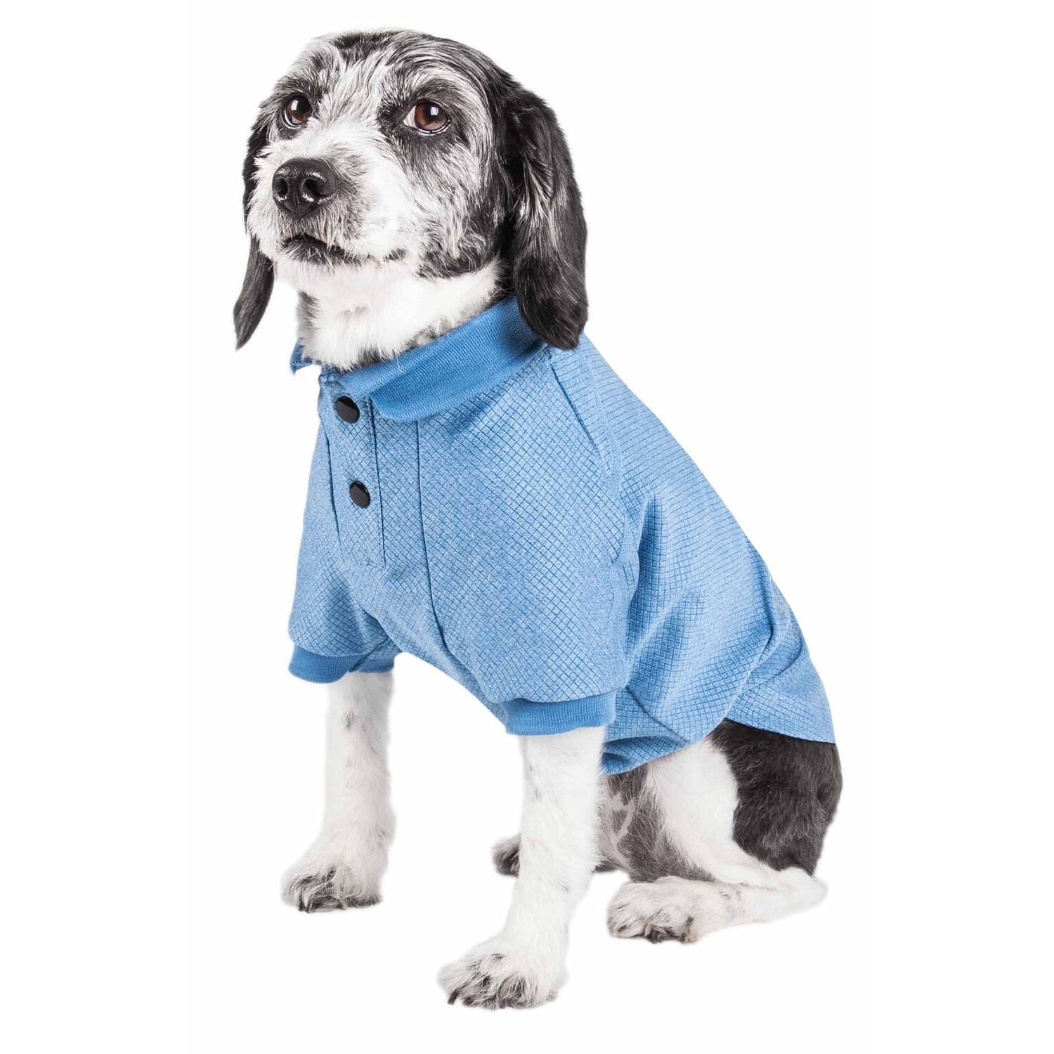 Pet Life ® Active 'Fur-Flex' Stretch and Quick-Dry Anti-Odor Fitness Yoga Dog Polo T-Shirt