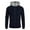 Navy, variant on BXINGOHAI Mens Thin Fleece Hoodies Sweatshirt Full Zip Up Hooded Pullover Tops Drawstring Long Sleeve Sweatshirts Outdoor Running Shirts With Pocket Today Sales Black,XXL