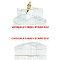 thumbnail image 5 of Large Deluxe Open Top Parakeet Lovebirds Flight Cage House with Detachable Rolling Stand for Finches Canaries Cockatiels Budgie Parrotlet Conures Pet Birdcage, 5 of 9
