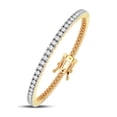 thumbnail image 2 of Femme Luxe 5.00 Carat Lab-Grown Diamond Tennis Bracelet in 14K Yellow Gold in Size-7.25, 2 of 6