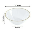 thumbnail image 2 of CUITING 10 Pack Glitter Gold Clear Hammered Plastic Charger Plates  Round Disposable Serving Plates With Gold Rim - 13”, 2 of 11