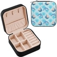 thumbnail image 2 of SKYSONIC Dolphin Leather Jewelry Box,Portable Mini Jewelry Case Traveling Jewelry Organizer for Rings Necklaces Bracelets Earrings, 2 of 7