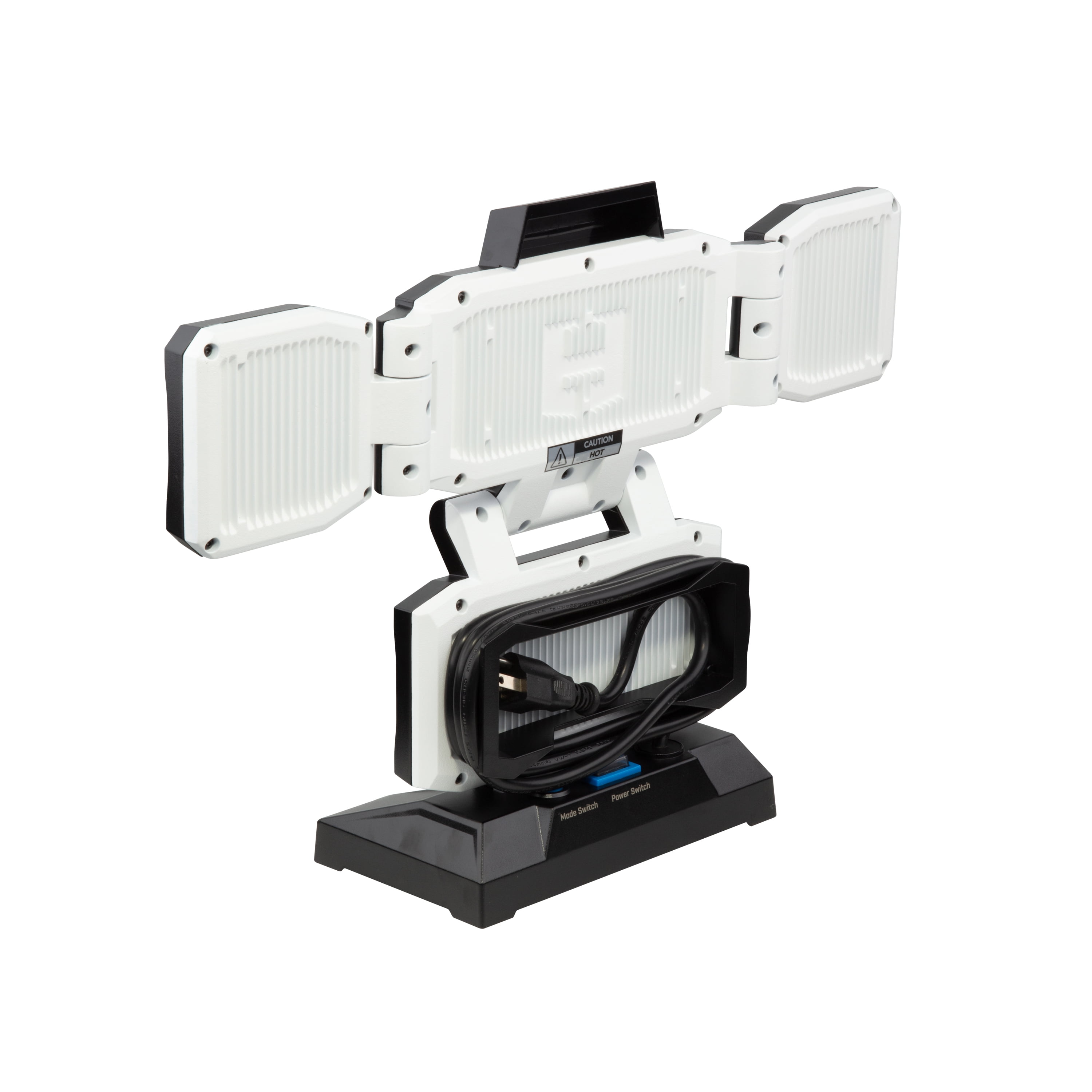 HART Portable 4-Panel Plug-in LED Work Light, Adjustable, Foldable, Black, 10,000 Lumens