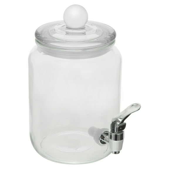 FELTECHELECTR Beverage Dispenser Glass Iron Stand 1Pack 8.65x5.42x5.42in