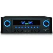 Technical Pro Professional 1000 Watts Receiver with USB SD Card Inputs, 2 Mic Inputs, Recorder, and Wireless Remote