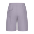 thumbnail image 6 of YgkuHd Mens Shorts with Pockets Men's Summer Casual Solid Color Elastic Waist Drawstring Sports Lightweight Breathable Pocket Shorts Men's Big and Tall Cargo Shorts,Purple_M, 6 of 7