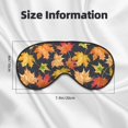 thumbnail image 5 of Salouo Colorful Maple Leaves Pattern Sleep Mask,Sleep Eye Mask & Blindfold Eye Sleep Shade Cover with Elastic Strap Soft Eye Cover Eyeshade for Night Sleeping Travel & Nap, 5 of 7