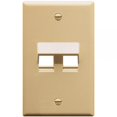 thumbnail image 1 of PLACA FRONTAL, ANGULAR, 1 ELEMENTO, 2 PUERTOS, MARFIL, 1 of 1
