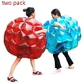 thumbnail image 2 of Pelota de burbujas inflable, fútbol de burbujas de cuerpo inflable de 60 cm, hámster humano gigante que golpea la bola del cuerpo juguetes físicos al aire libre para niños y adultos, 2 of 6