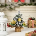 thumbnail image 5 of MOQIN Mini Christmas Tree Tiny Desk Christmas Tree 8 Inch Little Table Top Christmas Tree with Linen Base & Ball Small Desktop Fake Tree for Xmas Indoor Bedroom Tabletop Decorations, 5 of 9