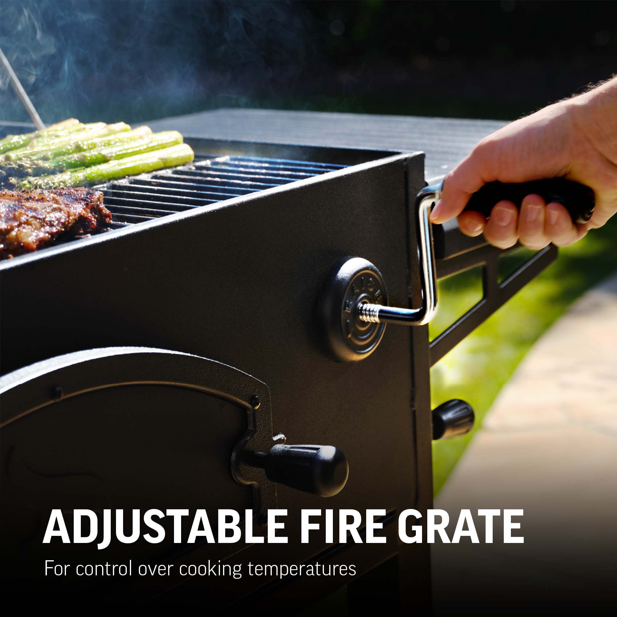 Classic Cart-Style BBQ Charcoal Grill, 810 Sq In of Grilling Space, Black, Heavy-Duty Steel