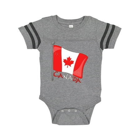 

Inktastic Canada- maple leaf flag Gift Baby Boy or Baby Girl Bodysuit