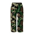 thumbnail image 5 of Women's Casual Pants Women'S Casual Camouflage Print Cargo Pants Stretch Elastic Waist Tapered Pants With Pockets, Women's Casual Pants XXXL, 5 of 7