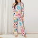 thumbnail image 2 of Fotbe Cupcakes and Donuts Conjunto de Pijama de Manga Larga para Mujer con Estampado, Ropa de Dormir de 2 Piezas, Conjunto de Casa Suave y Cómodo con Bolsillos-Medium, 2 of 7
