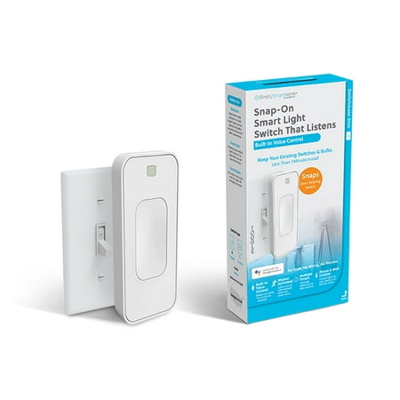 Switchmate Slim Voice-Activated Wire-Free Smart Switch, No Hub (Best Smart Light Switch)