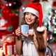thumbnail image 3 of Vidrio De Lunares Vaso navideño con lunares, diseño de Papá Noel, árboles y copos de nieve para brindar en Navidad (1 unidad, azul) Rkxzt, 3 of 6