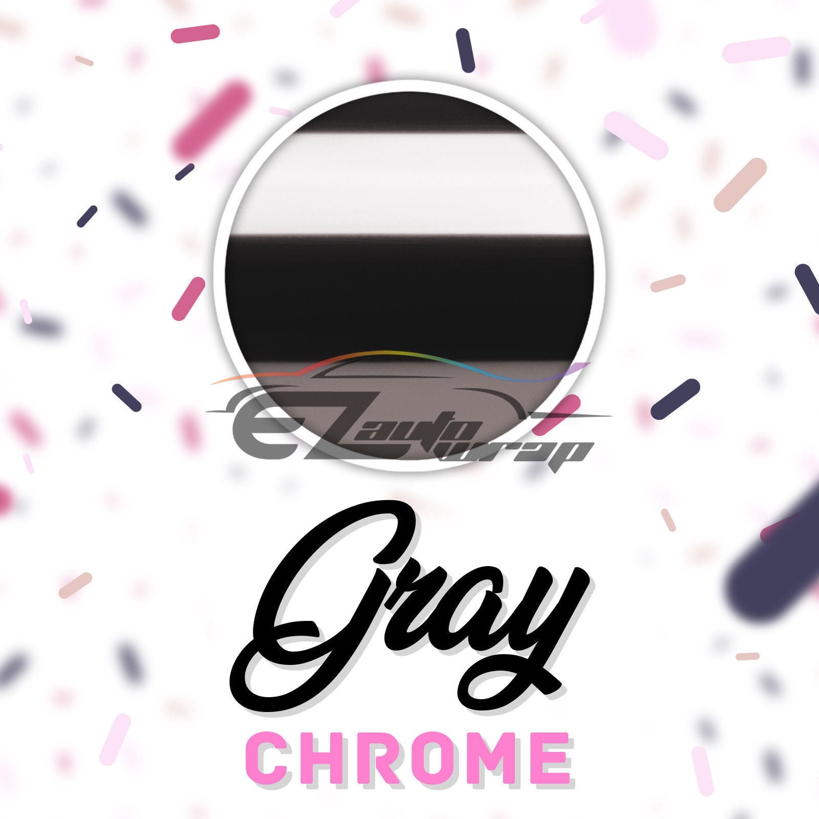 ESSMO Gray Chrome Heat Transfer Vinyl HTV Sheet T-Shirt 20" Wide Iron On Heat Press 20"x96"