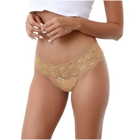 Bigersell Ladies Underwear Panties Clearance Panties Women Bikini Panty Style P-1449 Spandex Shaping Panties Cotton Thong Underwear Ladies Briefs High Waist Women s Bikini Panties Coffee M