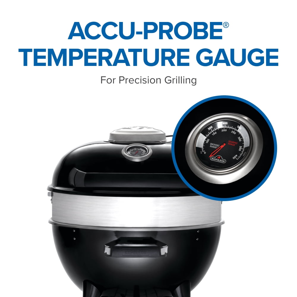 Napoleon 22 in. PRO22 Kettle Charcoal Grill in Black