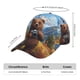 thumbnail image 2 of Balery Snowy Mountain Photography Bear Gorra de béisbol de tamaño ajustable para correr, entrenar y actividades al aire libre. Gorra de papá para todas las estaciones., 2 of 6