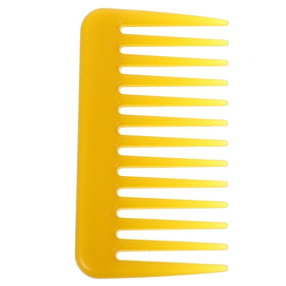GOOHOCHY Peine de dientes grandes Peine de plástico ligero Peine desenredante Peine para cabello liso
