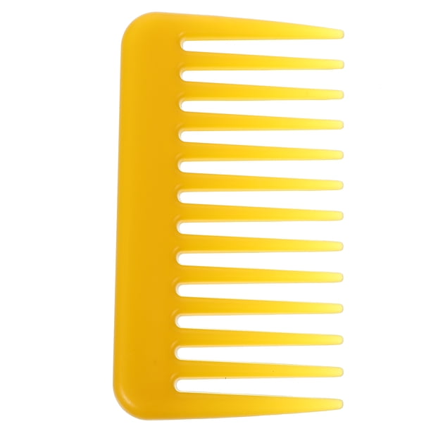 GOOHOCHY Peine de dientes grandes Peine de plástico ligero Peine desenredante Peine para cabello liso