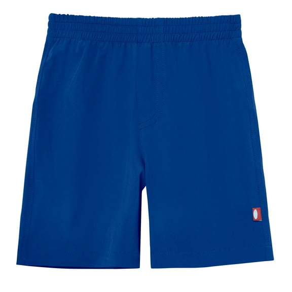 Boys UPF 50 Soft Stretch Club Swim Trunks - Above The Knee Fit | Royal Blue