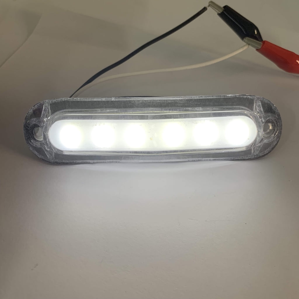 Huhudde 2x 6LED Trailer Truck Tail Light Stop Brake Turn Signal Tail Warning Lamp 12-24V