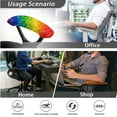 thumbnail image 4 of FKELYI Rainbow Love Print Office Chair Cover with 2 Piece Armrest Covers Breathable High Back Computer Chair Slipcover for Home Office Decor, Large, 4 of 6